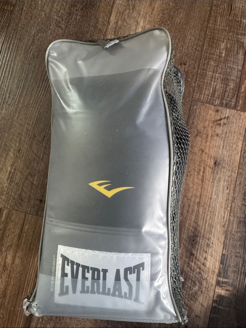 Everlast Black and Yellow Duffel-Style Training Mitt Bag